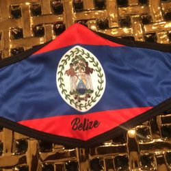 Belize Flag Face Mask