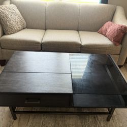 Coffee Table With Storage & Liftable Tray (real wood)