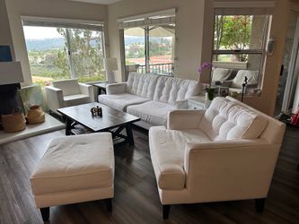 Armchair x2, sofa, table and two side tables