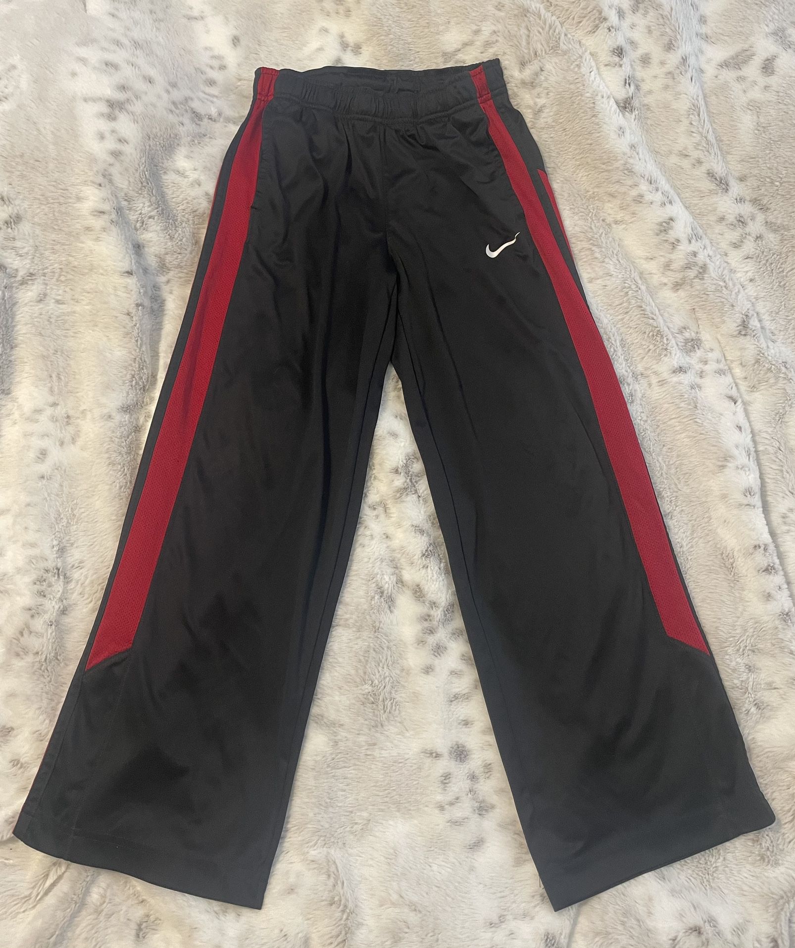 Boys Medium Nike Athletic Pants Black  & Red