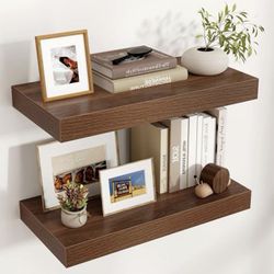 Venusmiles Floating Shelves for Wall, 24 Inch Wide x 12 Inch Deep Floating Shelves