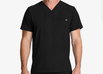 Brand New Black Scrub Top – Men’s XL (Healings Hands)