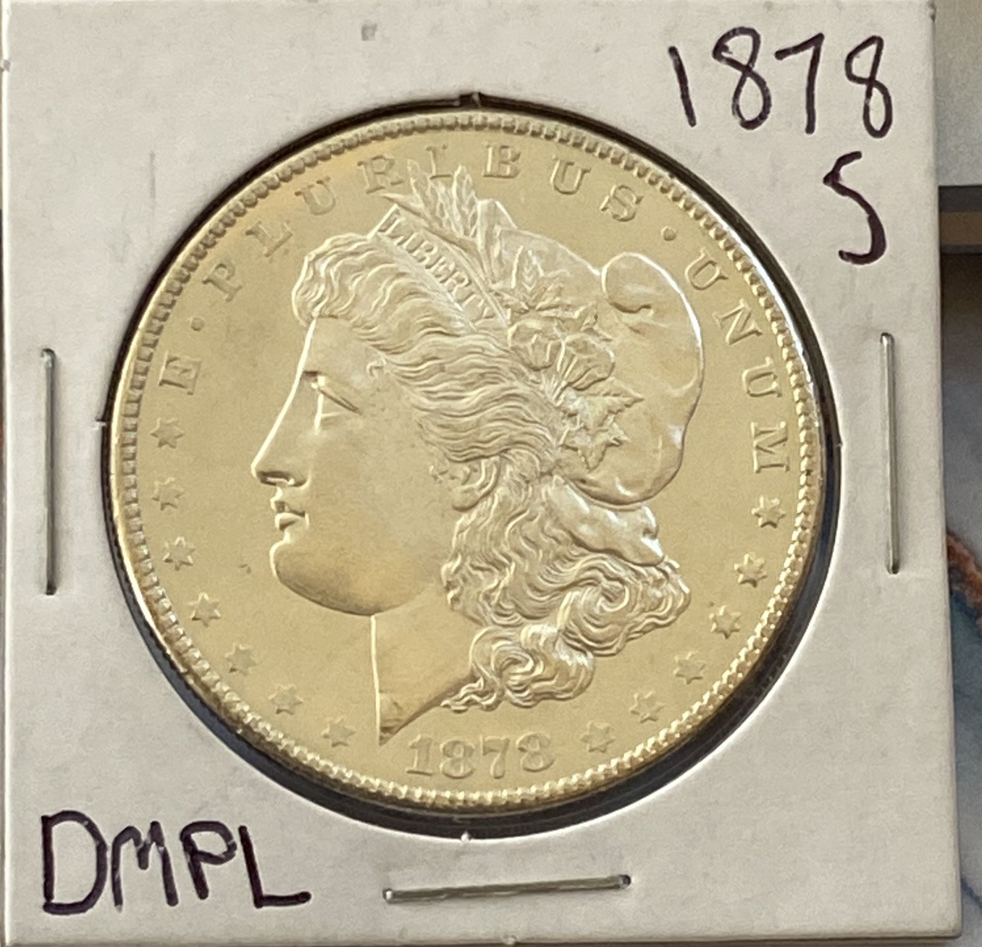 1878S Morgan Silver Dollar DMPL/PL