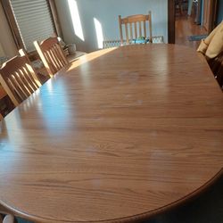 Dining Table, Chairs And China Cabinet