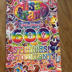 Lisa Frank 600 Sticker Pad New