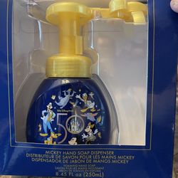 Disney 50th Anniversary Mickey head Soap Dispenser Comes With Soap In It 