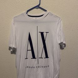 White Armani exchange shirt Size M 25$