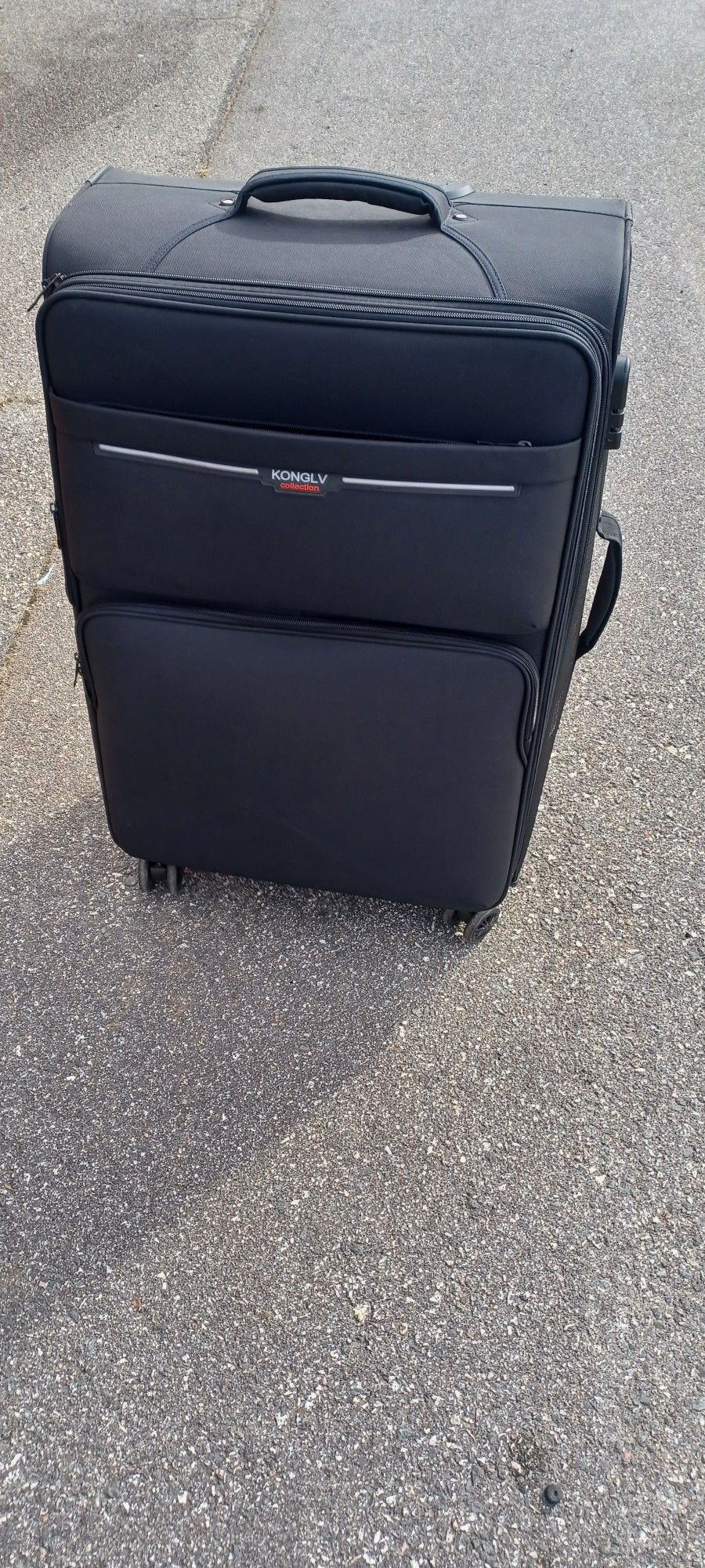 One Time Used New Large Fabric Suitcase
