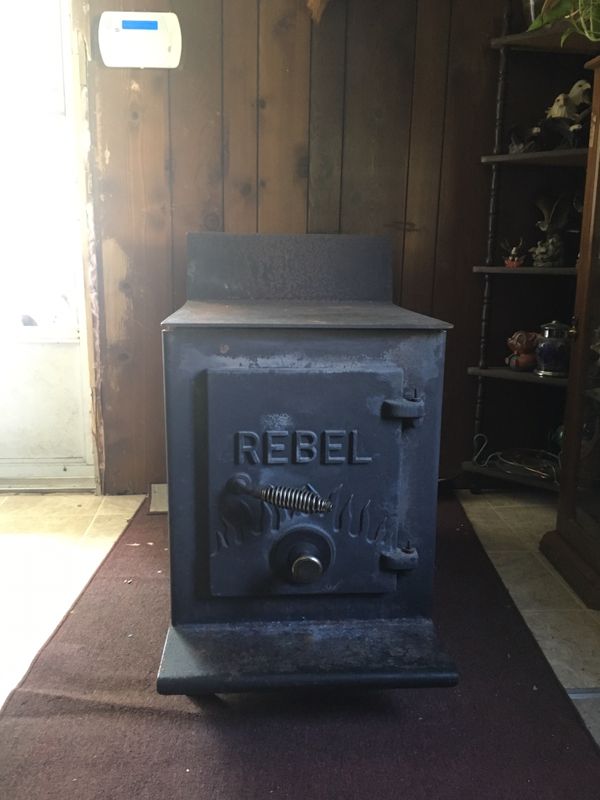 wood rebel stove burning offerup