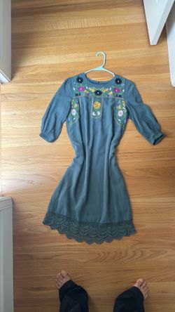 Embroidered flower dress