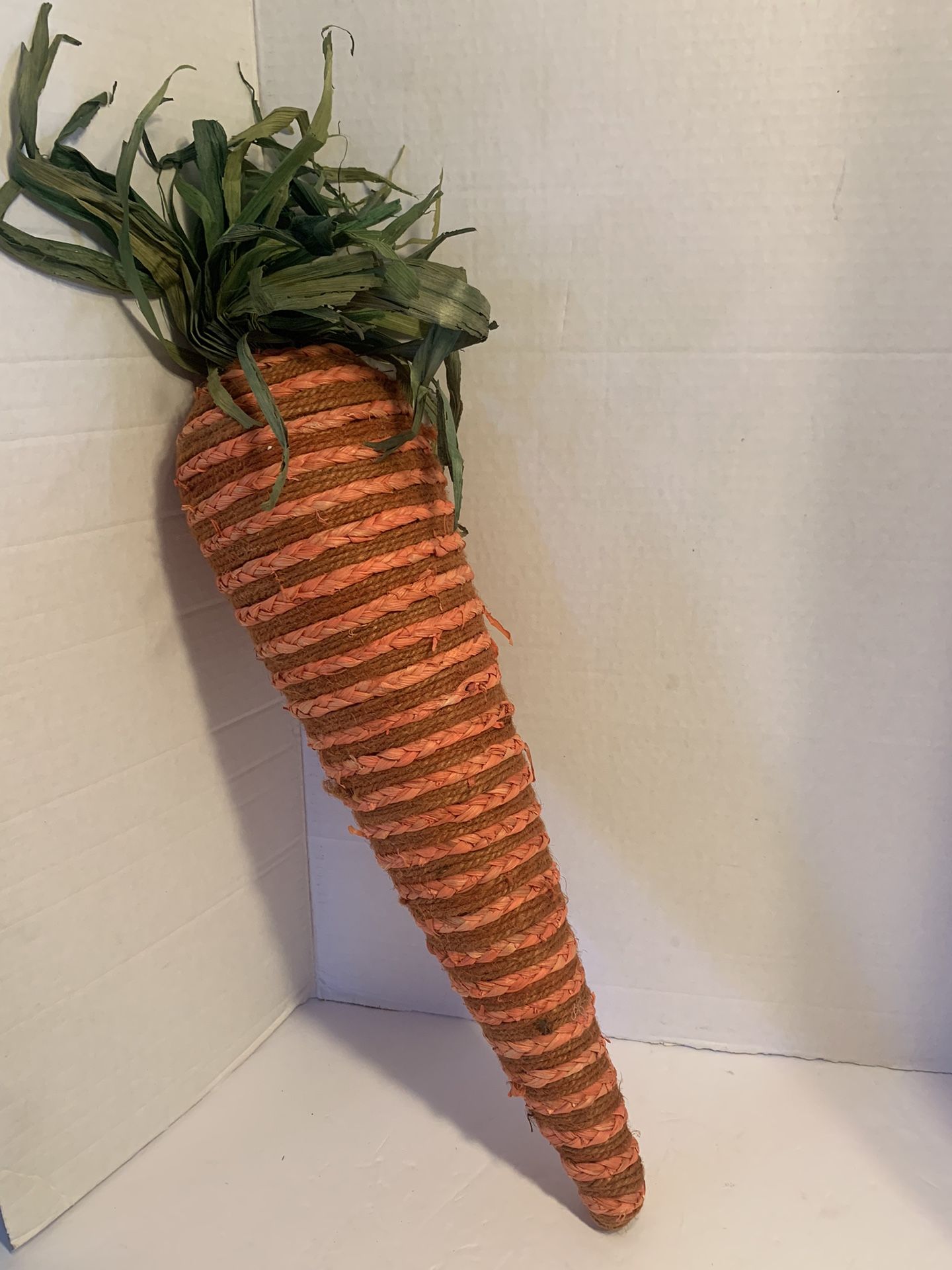 Large Hobby Lobby Dark Orange Jute-Wrapped Carrot New 25”