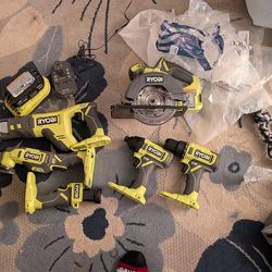 Ryobi set only used once