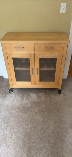 Rolling Kitchen Island Cabinet