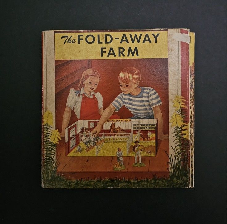 Vintage Fold Away Farm Book 1950's Garden City Publishing
