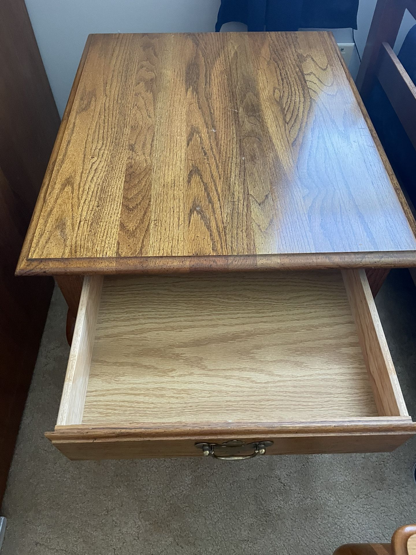 Solid Wood End Table