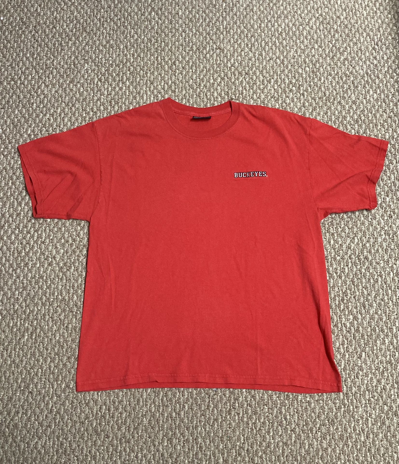 Ohio State Buckeyes 90s Style Steve & Barry’s OSU Classic College Red T-Shirt