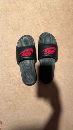 Nike Slide Sandals Black and Red