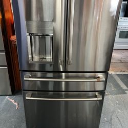 GE CAFE’ 27.8 CU. SMART 2DOOR 2 DRAWER FRIDGE STAINLESS NEW