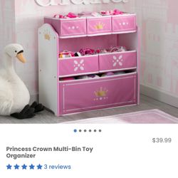 New Princess Kids Toy Storage Organizer/ Toy Bin