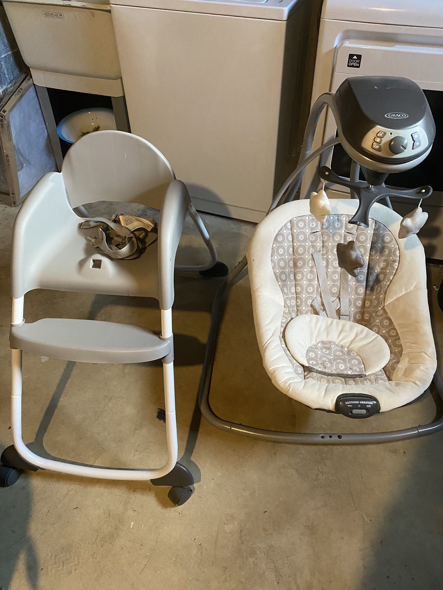 Baby High Chair And Swing 