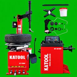 KT-T800 & KT-B700 Tire Machine Combo Tire Changer Wheel Balancer for Auto Service