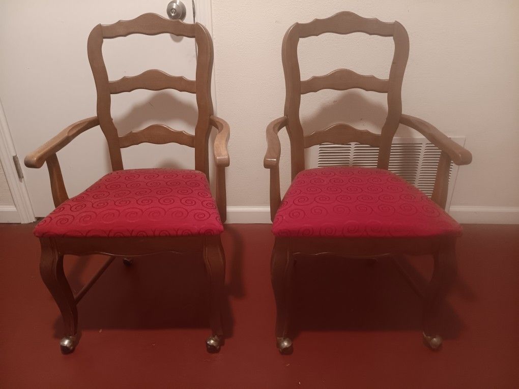 2 Wooden Chairs