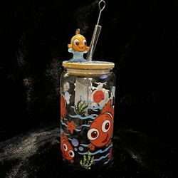 20oz glass cup Finding Nemo 