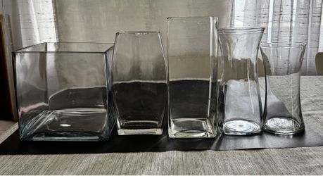 Lot of 5 Vases for flowers of different sizes