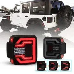 WOLFSTORM LED Tail Lights for Jeep Wrangler JL / 4XE – Smoke Lens