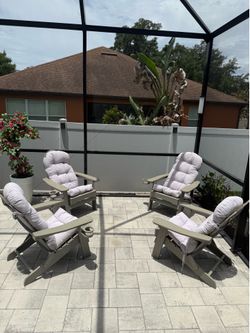 Folding Adirondack Chairs (4)