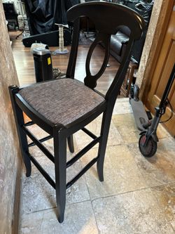 Pottery Barn Black Barstool