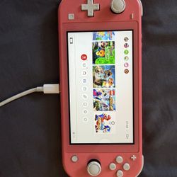 Nintendo Switch Lite With Mario Kart 8 Deluxe Game And Charger 