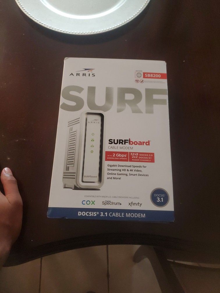 Arris Surfboard Cable Modem Open Box In Mint Condition