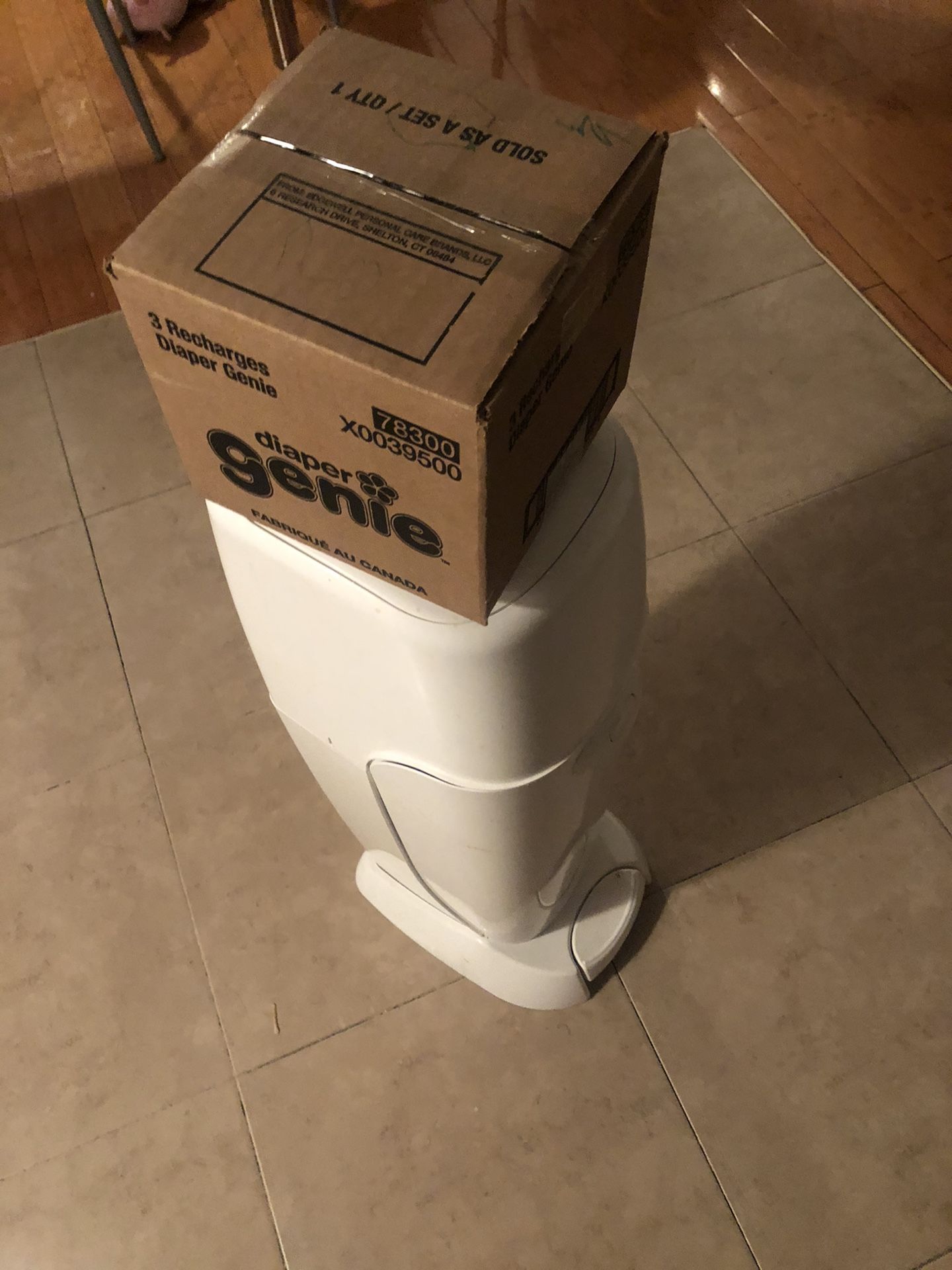Diaper genie for $20 with a 3 pack re fill.