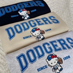 Hello Kitty LA Dodger Sweatshirt 