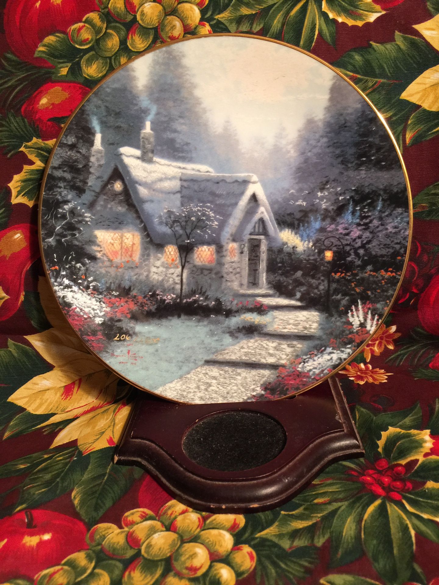 CHRISTMAS PLATES by THOMAS KINKADE $10 Each