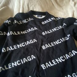 Men’s XL Balenciaga Allover Sweater 