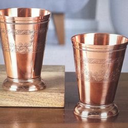 Copper Rocks Glass Pair Set