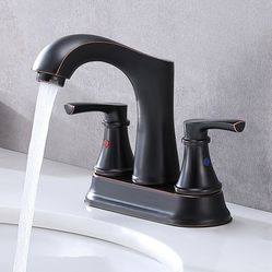 Centerset Bathroom Faucet With Drain Assembly(Part number: JLT059H）