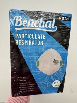 Benehal N95 NIOSH-Approved Respirator Masks — 30 Count — Comfortable, Secure Fit