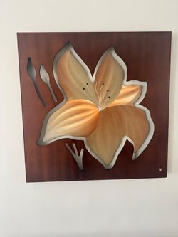 3D Flower Wall Art Panel
