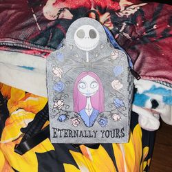 Jack And Sally Coffin Mini Backpack 