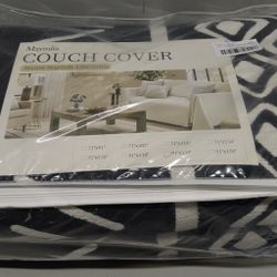 Couch Cover for Dogs Washable Couch Covers for 2 Cushion Couch, Lightgrey Chenille Sectional Couch Covers L Shape Sofa Cover, Furniture Protector for 