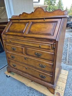 UNIQUE Solid Wood Antique SECRETARY DESK-Excellent Condition!