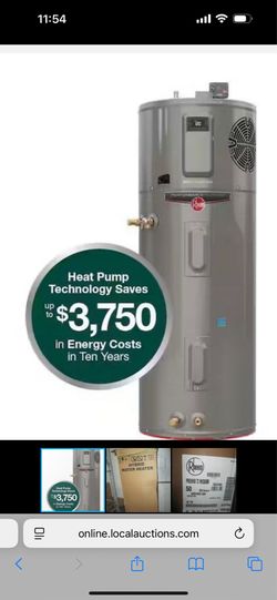 New Rheem 50g Electric Heat Pump Water Heater 240v Title 24 Compliant