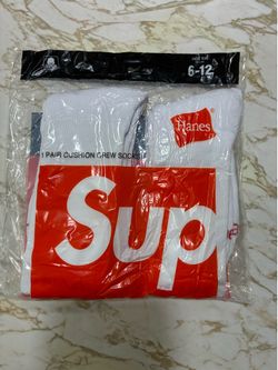 White Supreme Socks