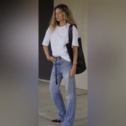 Bugs Bunny Print Crew Neck Tunic Dress with Short Sleeves