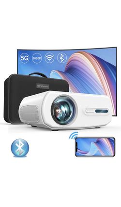 5G WiFi Outdoor Projector, 15000L 460 ASIN LM FHD Native 1080P Bluetooth Mini Projector 4K Supported, 4D Keystone & Zoom Full Sealed Optical/LCD/LED/H