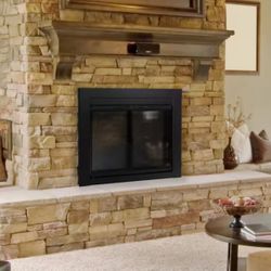 Alpine Small Glass Fireplace Doors