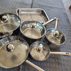 New Stainless Steel Cookware Set 